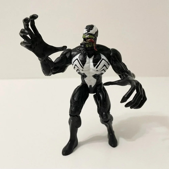 Vtg 1997 Marvel Spiderman Venom Action Figure ToyBiz Toy - Picture 1 of 16